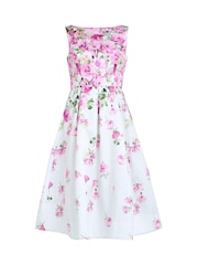 Gina Bacconi Pink Sophia Floral Print Midi Dress - Изображение 5 из 5