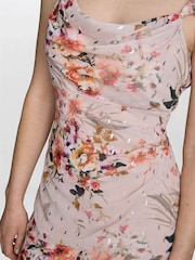 Gina Bacconi Cream Serenity Floral Print Chiffon Maxi Dress - Image 5 of 6