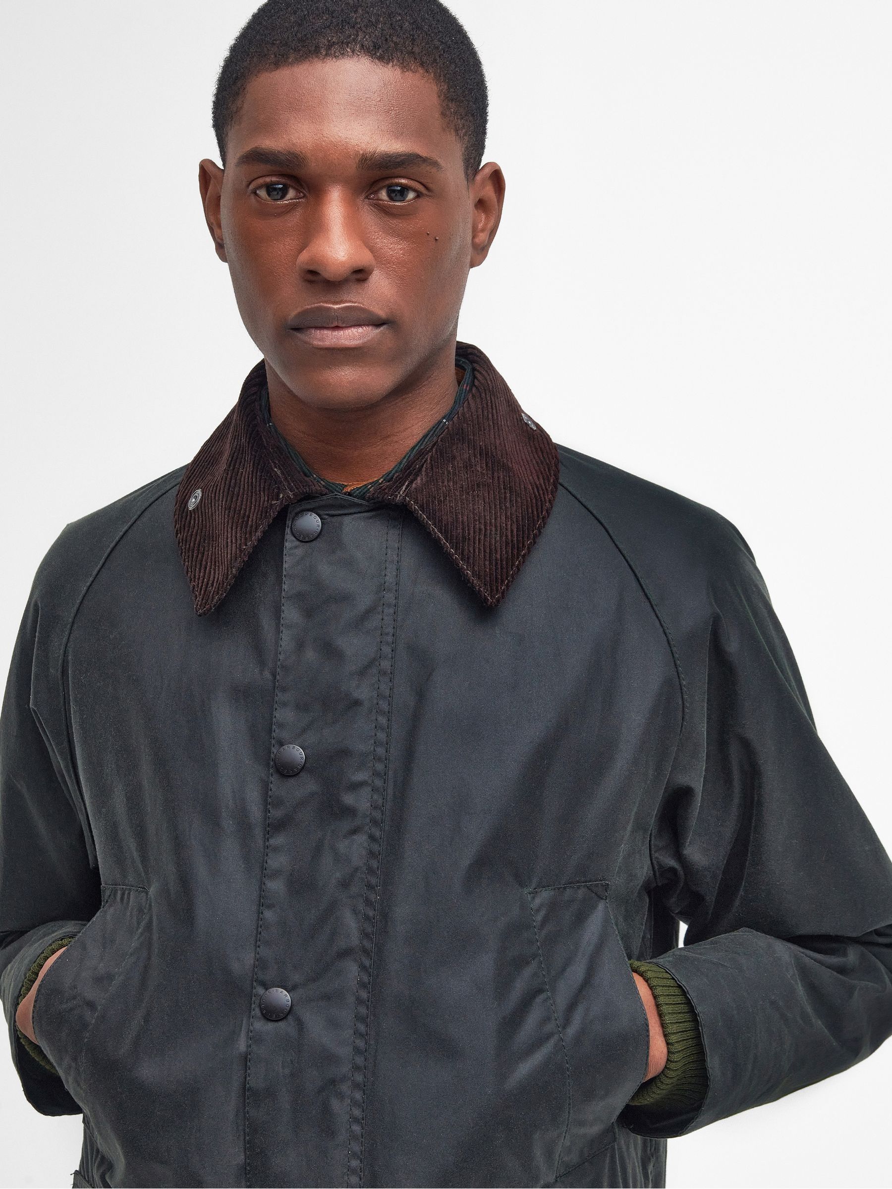 Buy Barbour® Black Bedale Wax Jacket from the Next UK online shop