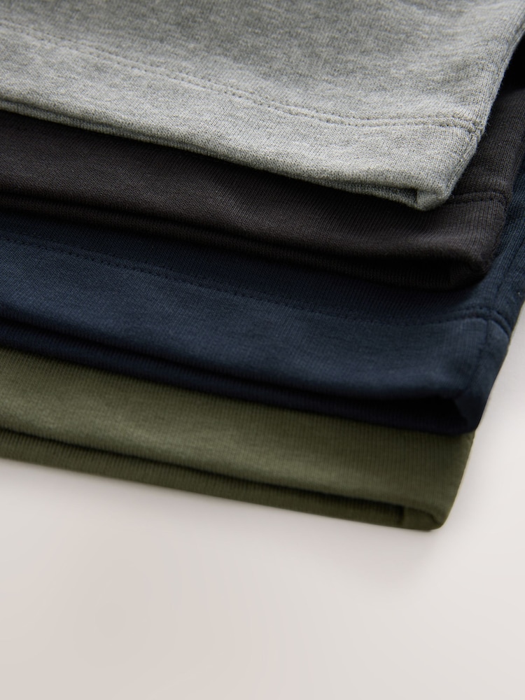 Black/Grey/Navy/Khaki Loose Fit Basic Shorts (3-16yrs) - Image 8 of 8