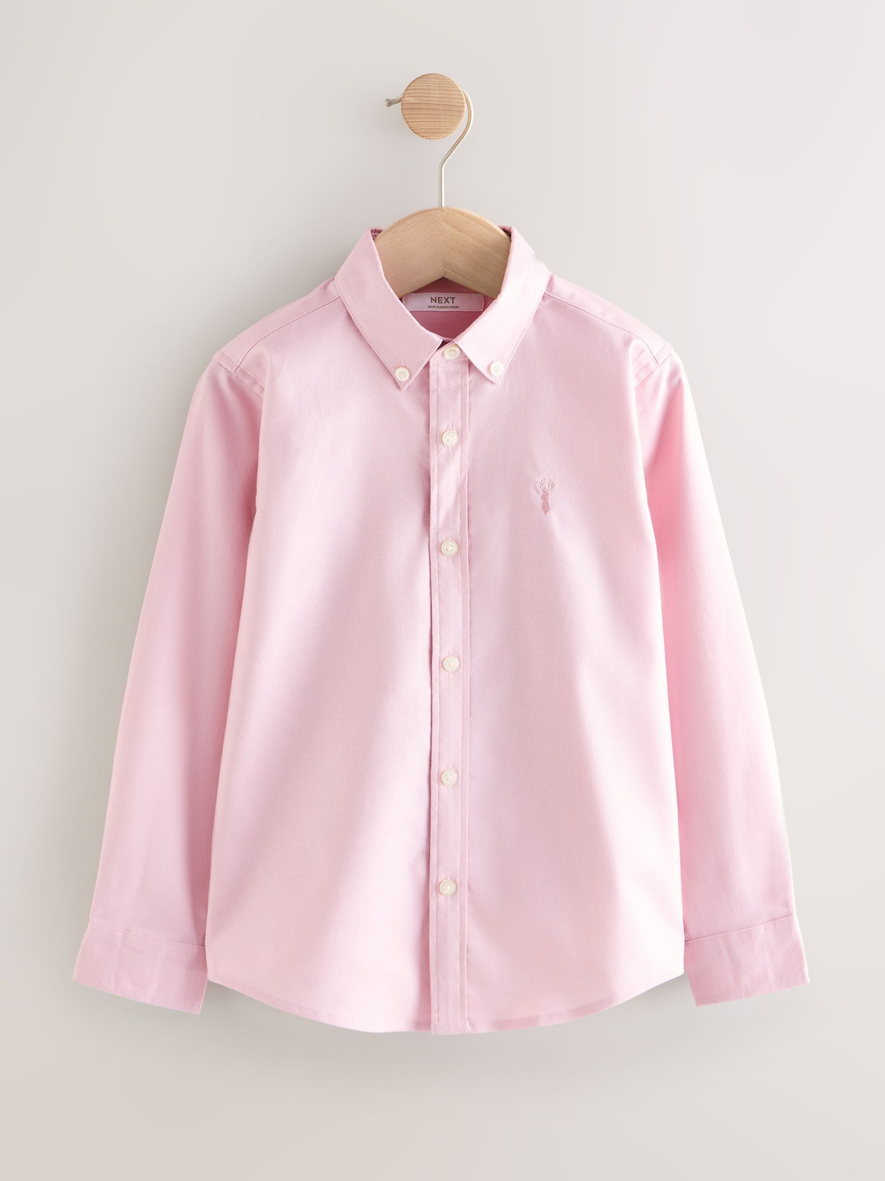 Buy Light Pink Single Oxford Shirt (3-16yrs) from the Next UK