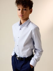 Hellblau - Langarmhemd mit elegantem Besatz (3–16Jahre) - Bild 1 von 8