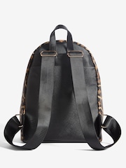 Lipsy Leopard Print Bow Detail School Backpack - Image 6 of 6