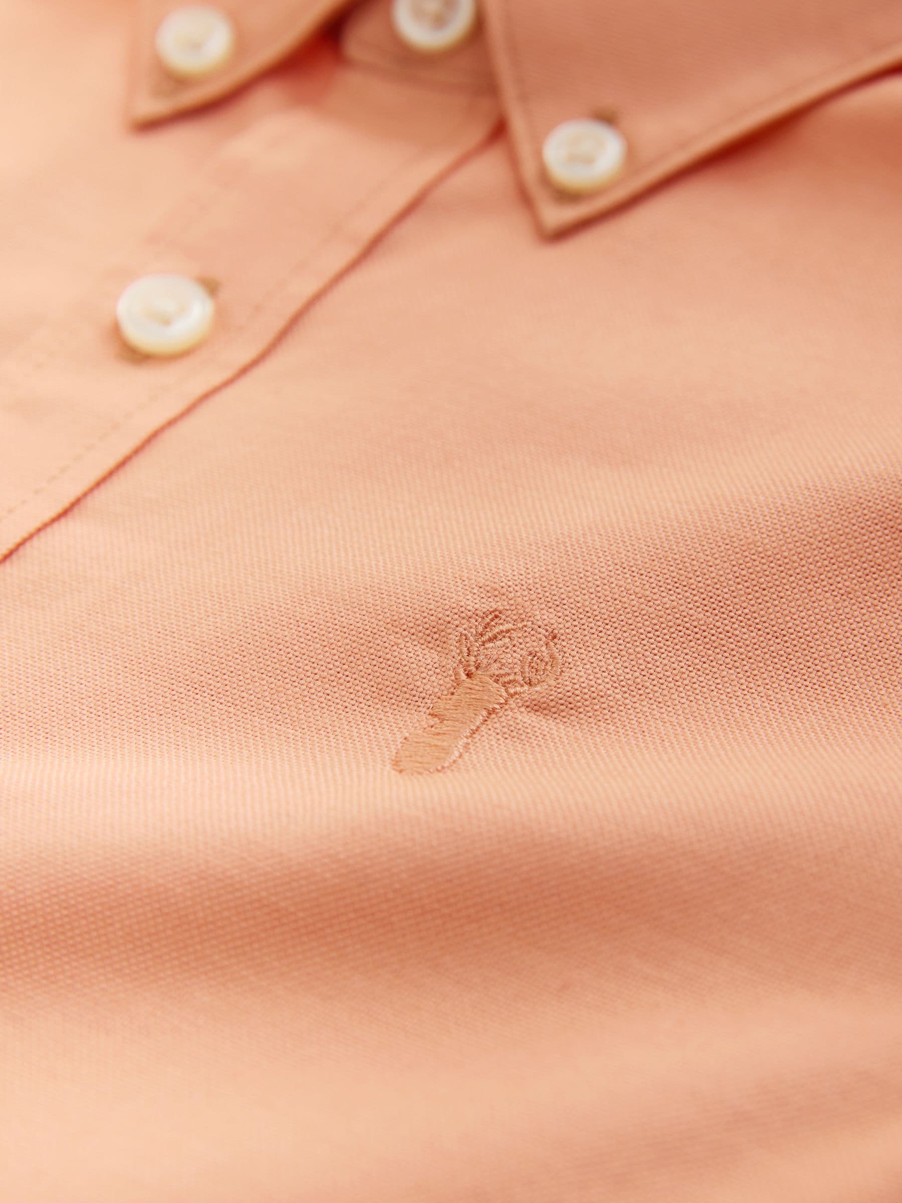 Buy Orange Logo Short Sleeve Cotton Rich Oxford Shirt (3-16yrs