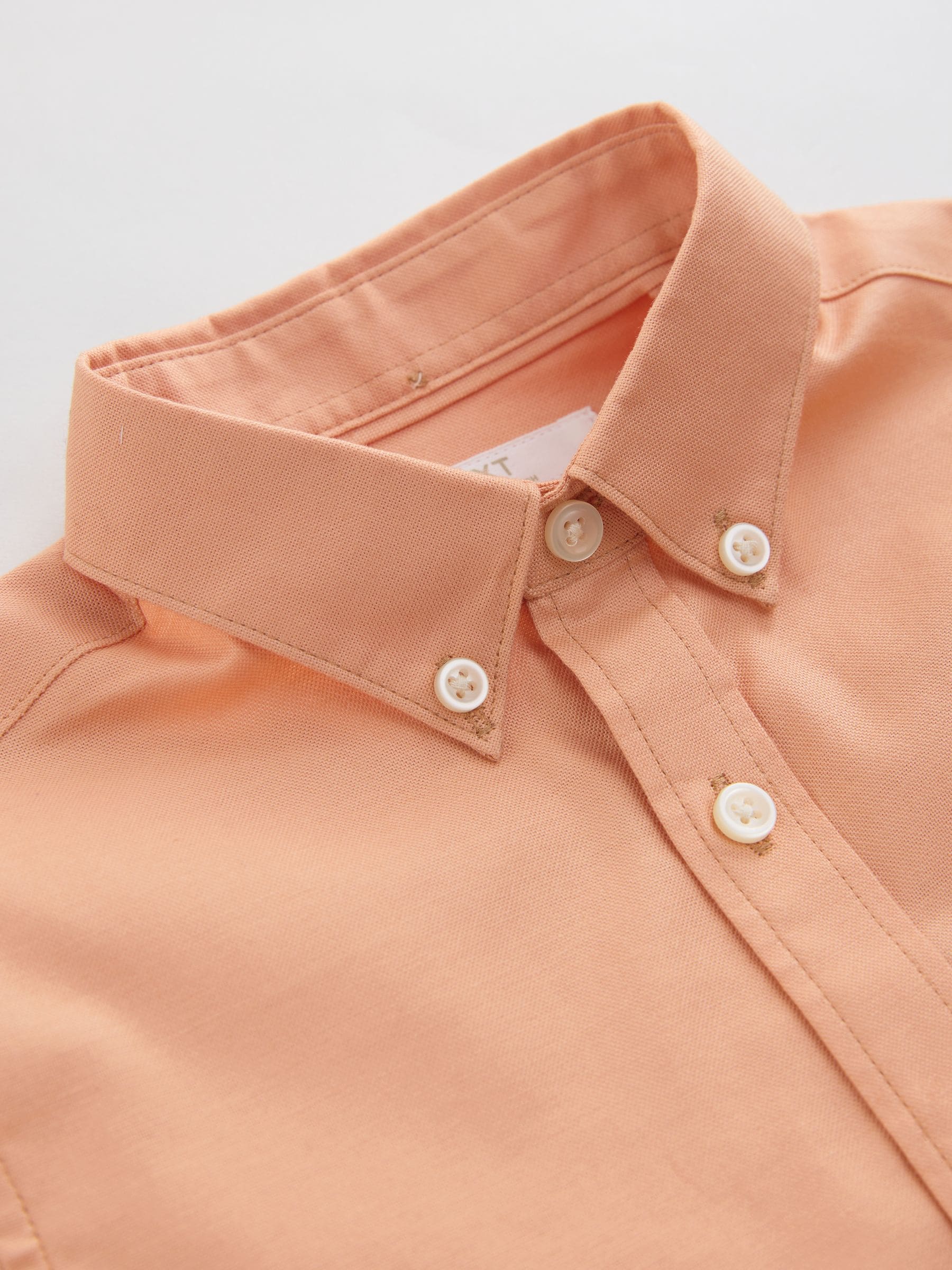 Buy Orange Logo Short Sleeve Cotton Rich Oxford Shirt (3-16yrs