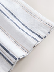 White Stripe Short Sleeve Seersucker Textured Shirt (3-16yrs) - Image 7 of 7