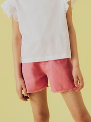Name It Pink Mom High Waisted Denim Shorts - Image 2 of 6