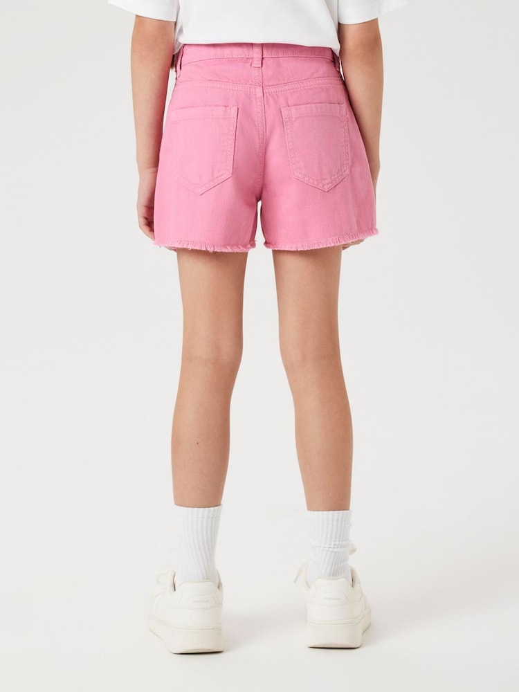 Name It Pink Mom High Waisted Denim Shorts - Image 3 of 6