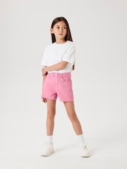 Name It Pink Mom High Waisted Denim Shorts - Image 4 of 6