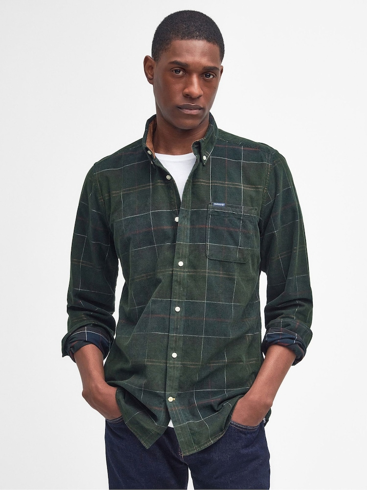 Barbour® Green Blair Tartan Cord Shirt - Image 1 of 5