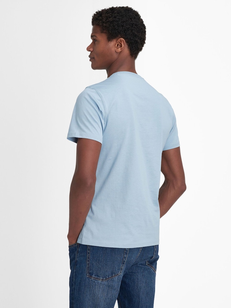 Barbour® Cool Blue Mens Sports T-Shirt - Image 2 of 6 Barbour® Cool Blue Mens Sports T-Shirt - Image 2 of 6