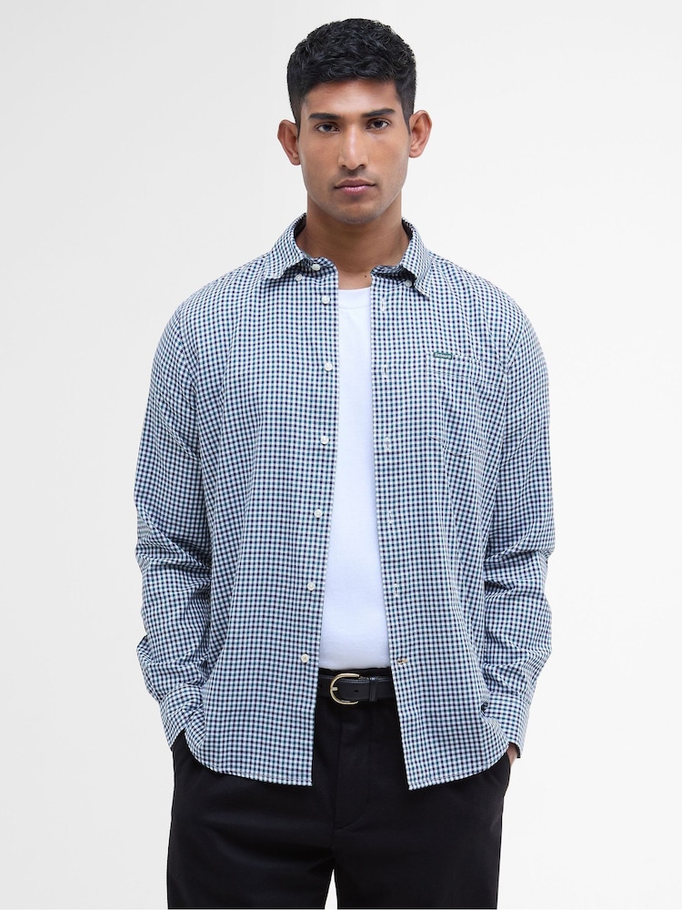 Barbour® Blue Padshaw Gingham Shirt - Image 1 of 8