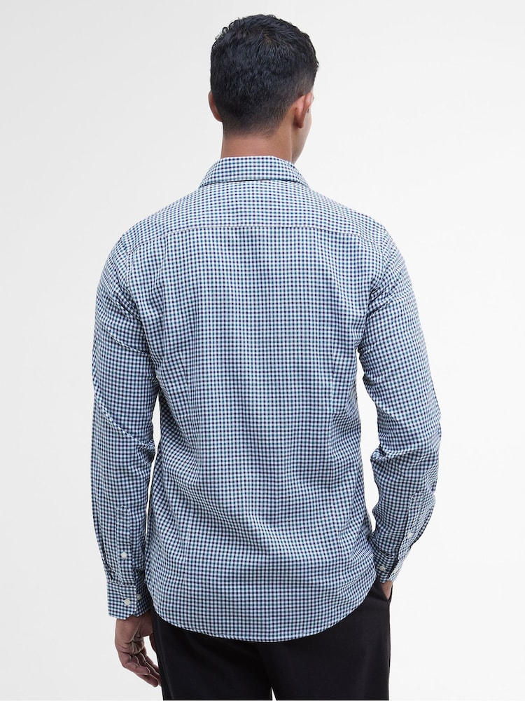 Barbour® Blue Padshaw Gingham Shirt - Image 2 of 8