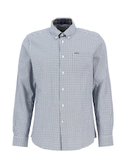 Barbour® Blue Padshaw Gingham Shirt - Image 7 of 8