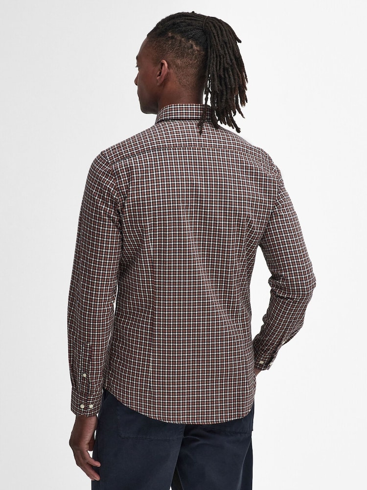 Barbour® Navy Padshaw Gingham Shirt - Image 2 of 7