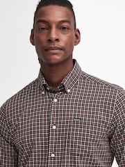 Barbour® Navy Padshaw Gingham Shirt - Image 4 of 7
