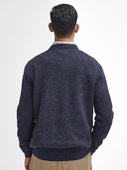 Barbour® Navy Tainsbury Crew Neck Sweater - Image 2 of 9