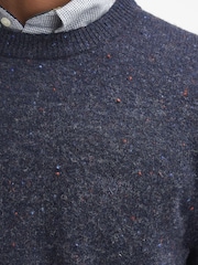 Barbour® Navy Tainsbury Crew Neck Sweater - Image 7 of 9