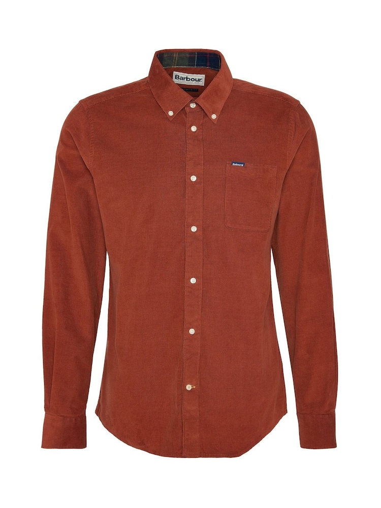 Barbour® Orange Ramsey Cord Shirt - Image 8 of 8 Barbour® Orange Ramsey Cord Shirt - Image 8 of 8