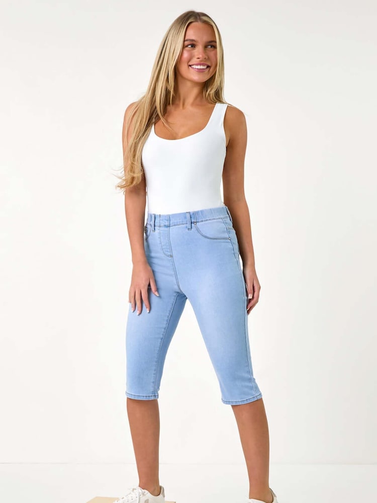 Roman Stretch Knee Length Pedal Pusher Shorts - Bild 1 von 5 Roman Stretch Knee Length Pedal Pusher Shorts - Bild 1 von 5
