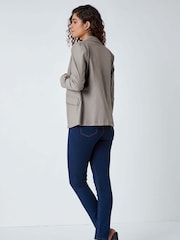 Roman Grey Stretch Button Detail Blazer - Image 4 of 5