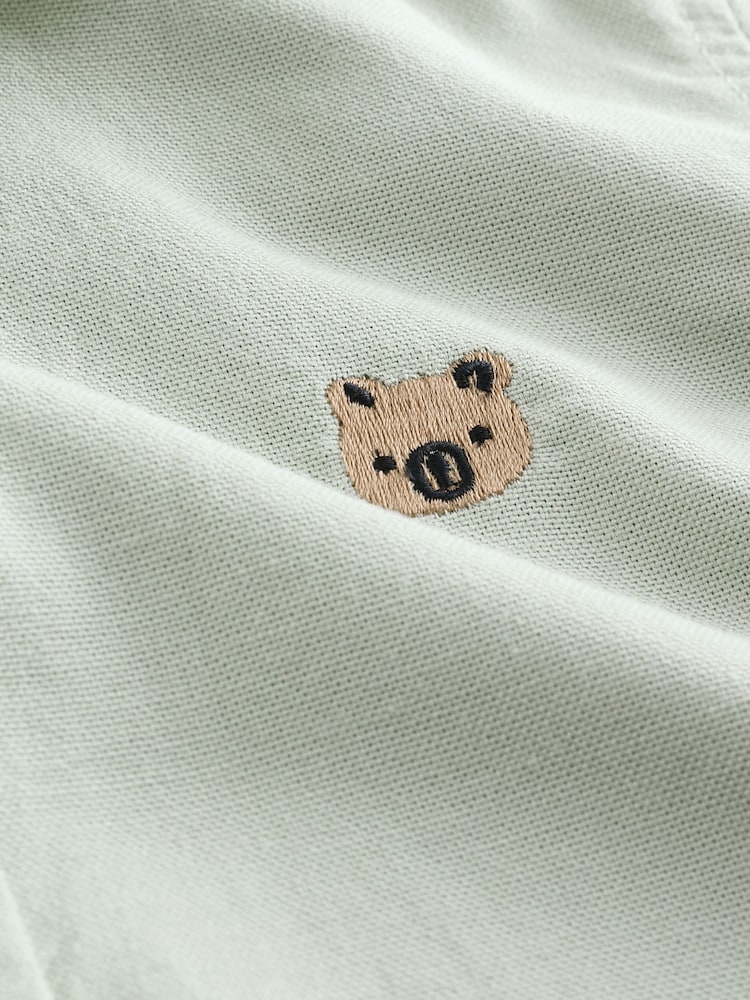 Green Character Long Sleeve Oxford Shirt (3mths-7yrs) - Image 6 of 6 Green Character Long Sleeve Oxford Shirt (3mths-7yrs) - Image 6 of 6