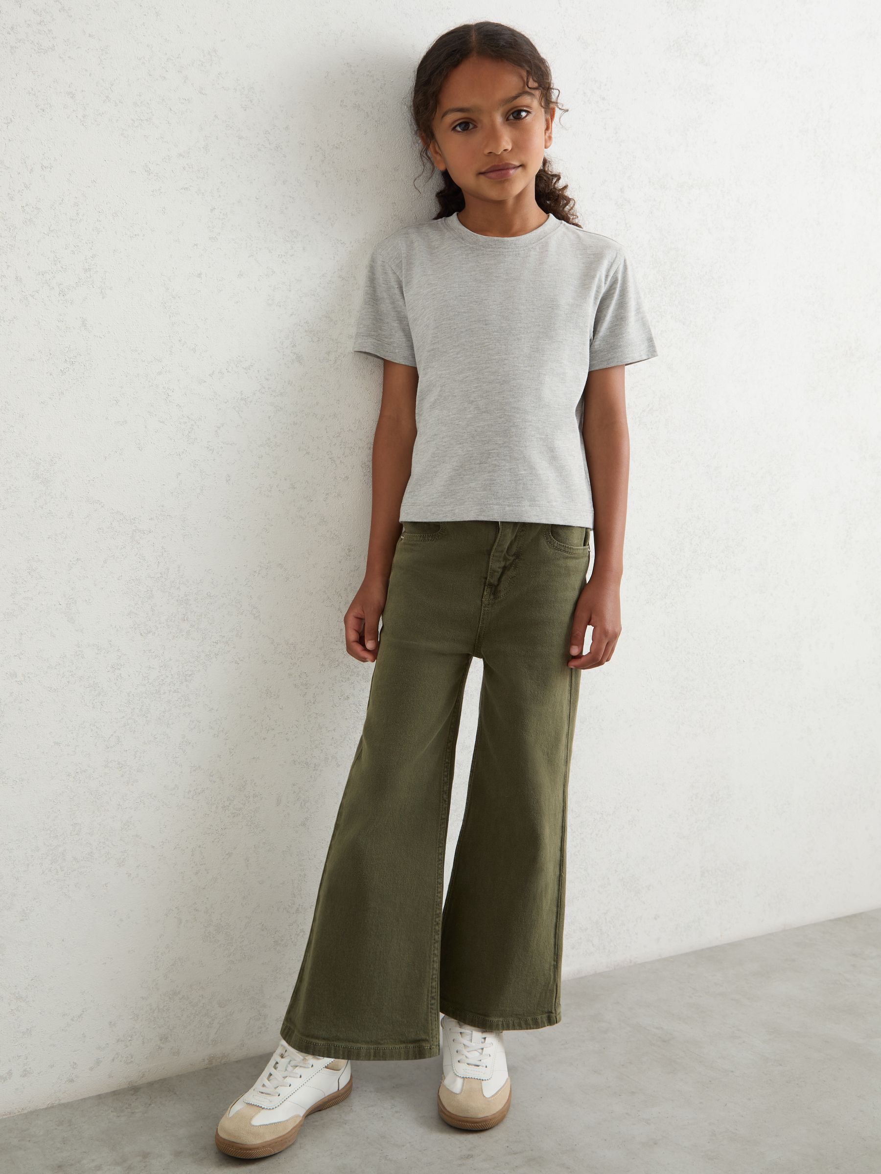 Reiss Khaki Jeans In Green