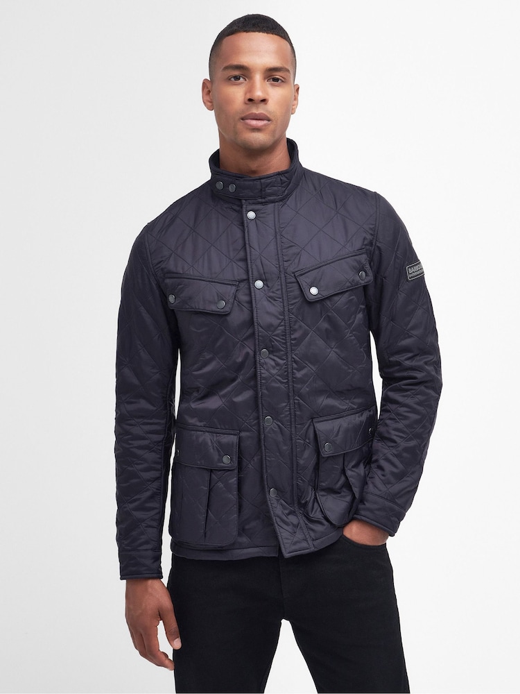 Barbour® International Navy Ariel Polarquilt Jacket - Image 1 of 8