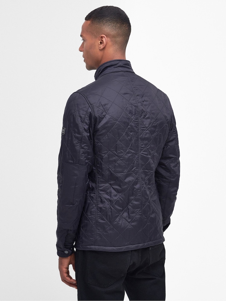 Barbour® International Navy Ariel Polarquilt Jacket - Image 2 of 8
