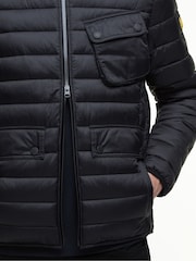 Barbour® International Black Racer Ouston Hooded Puffer Jacket - Image 4 of 8
