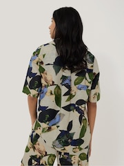 Jigsaw Multi Future Botanic 100% Linen Shirt - Image 4 of 6