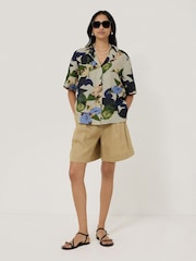 Jigsaw Multi Future Botanic 100% Linen Shirt - Image 5 of 6