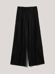 Jigsaw Black 100% Linen Cropped Kemp Trousers - Image 5 of 5
