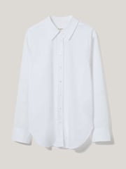Jigsaw White Poplin 100% Cotton Shirt - Image 6 of 6