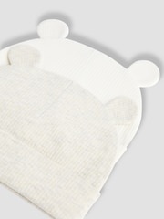 JoJo Maman Bébé 2- Pack Bear Ear Baby Hats - Bild 6 von 6