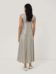 Jigsaw Gold Metallic Jersey Maxi Dress - Image 4 of 5