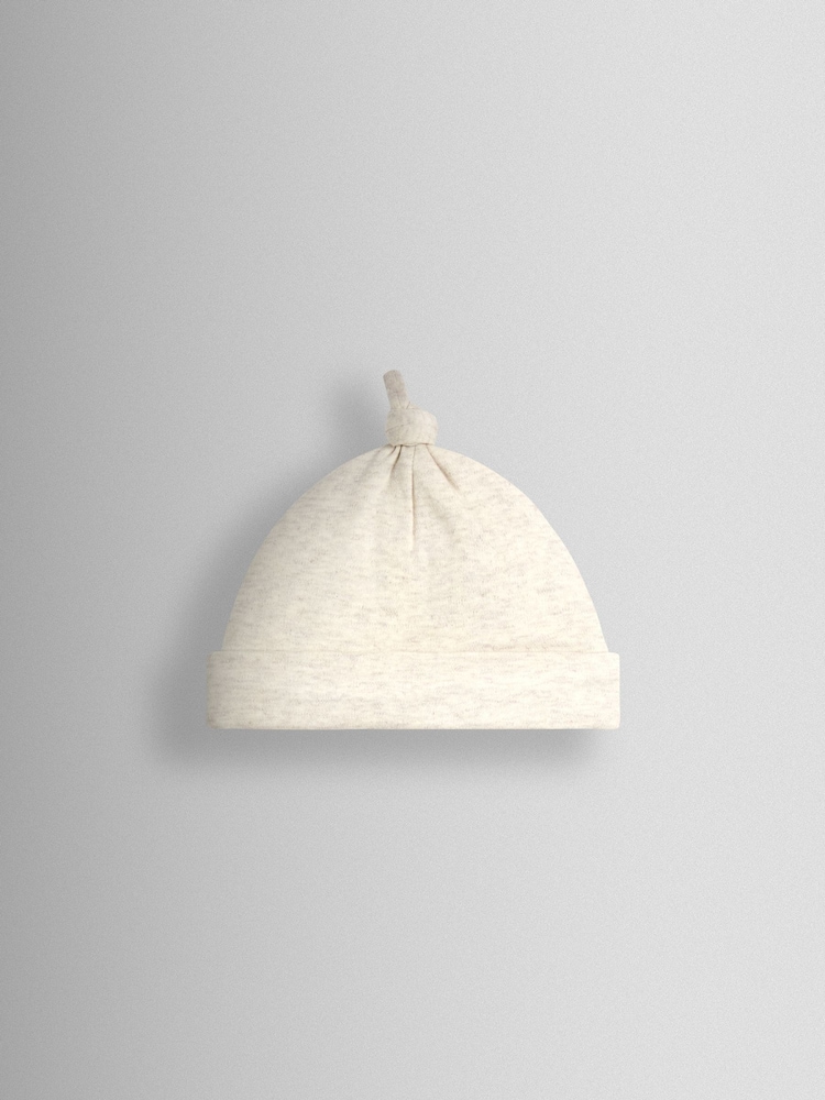 Oso natural - JoJo Maman Bébé Embroidered Baby Hat - Imagen 2 de 3