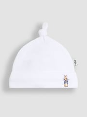 JoJo Maman Bébé White Peter Rabbit™ Baby Hat - Image 1 of 3