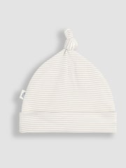 JoJo Maman Bébé Ecru Fox Stripe Baby Hat - Image 2 of 3