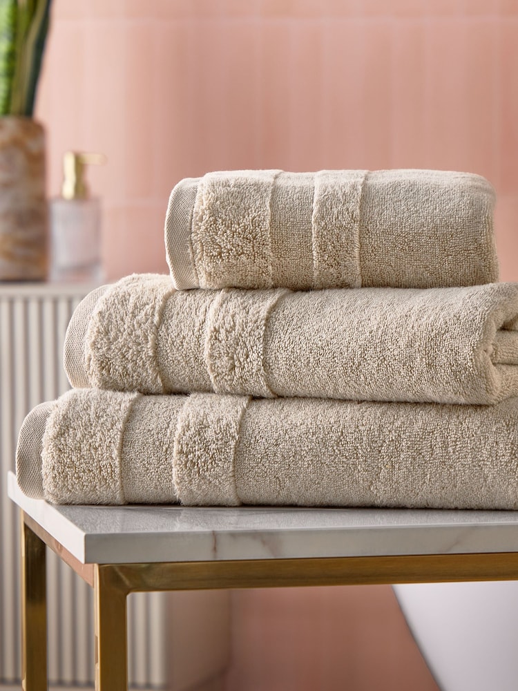 Cosmo Living 6 Pack Natural Supersoft Towel Bale - Image 1 of 6