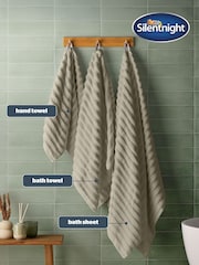 Silentnight 6 Pack Natural Ribbed Cotton Towel Bale - Image 2 of 6