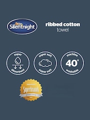 Silentnight 6 Pack Natural Ribbed Cotton Towel Bale - Image 4 of 6