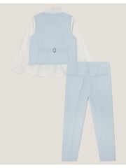 Monsoon Blue 4-Piece Suit Set with Bow Shirt - Image 2 of 3