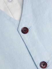 Monsoon Blue 4-Piece Suit Set with Bow Shirt - Image 3 of 3