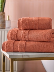 Cosmo Living 6 Pack Burnt Pink Supersoft Towel Bale - Image 1 of 6