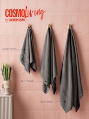 Cosmo Living 6 Pack Charcoal Supersoft Towel Bale - Image 2 of 6