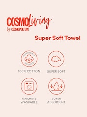 Cosmo Living 6 Pack Charcoal Supersoft Towel Bale - Image 4 of 6