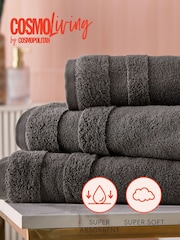 Cosmo Living 6 Pack Charcoal Supersoft Towel Bale - Image 6 of 6