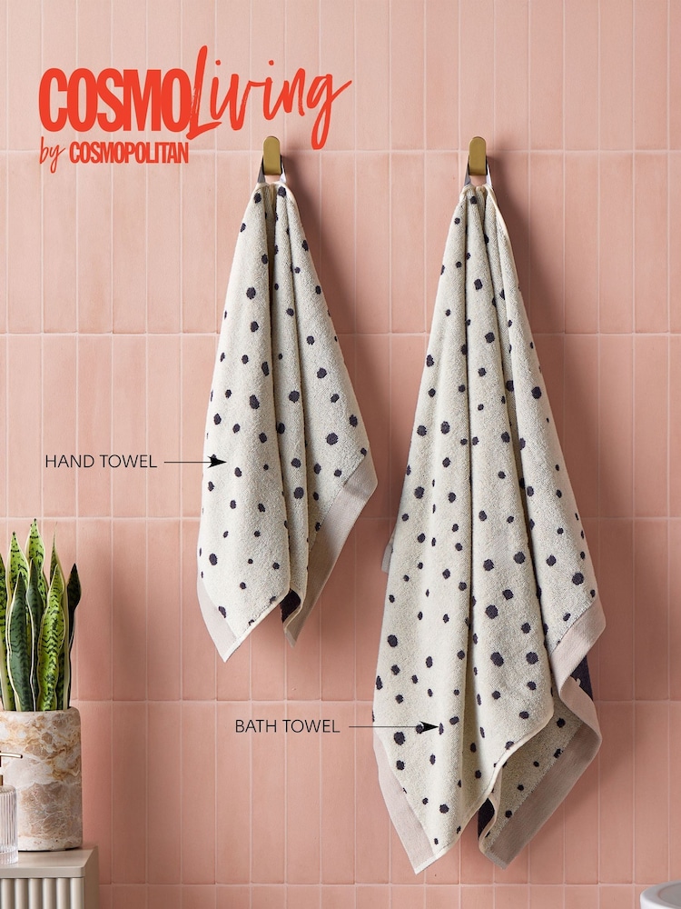 Cosmo Living 4 Pack Spot Design Spot Design Towel Bale - Image 2 of 6