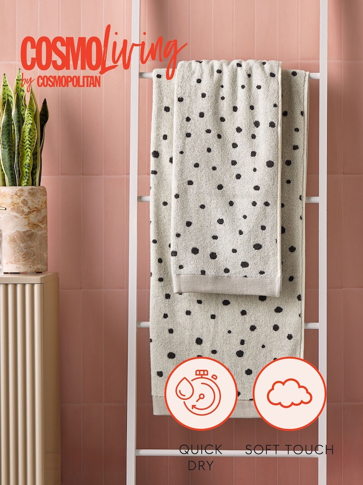 Cosmo Living 4 Pack Spot Design Spot Design Towel Bale - Image 6 of 6